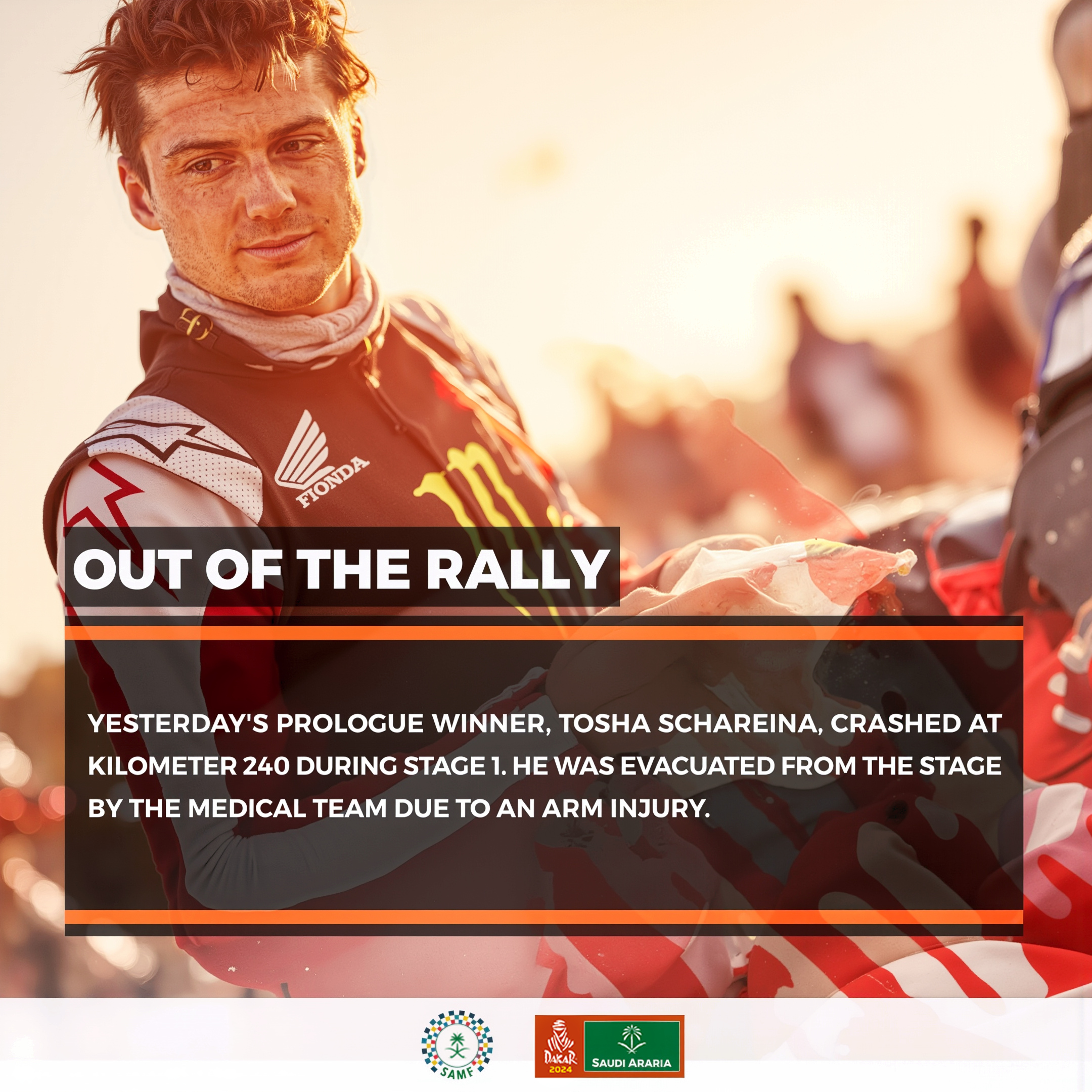 Out of the rally — Tosha Schareina
