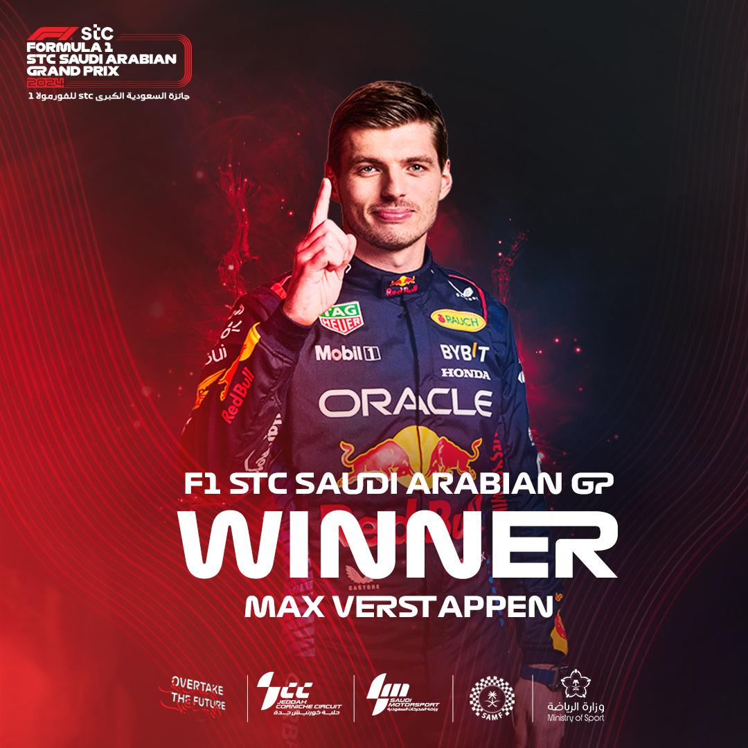 Race winner — Max Verstappen
