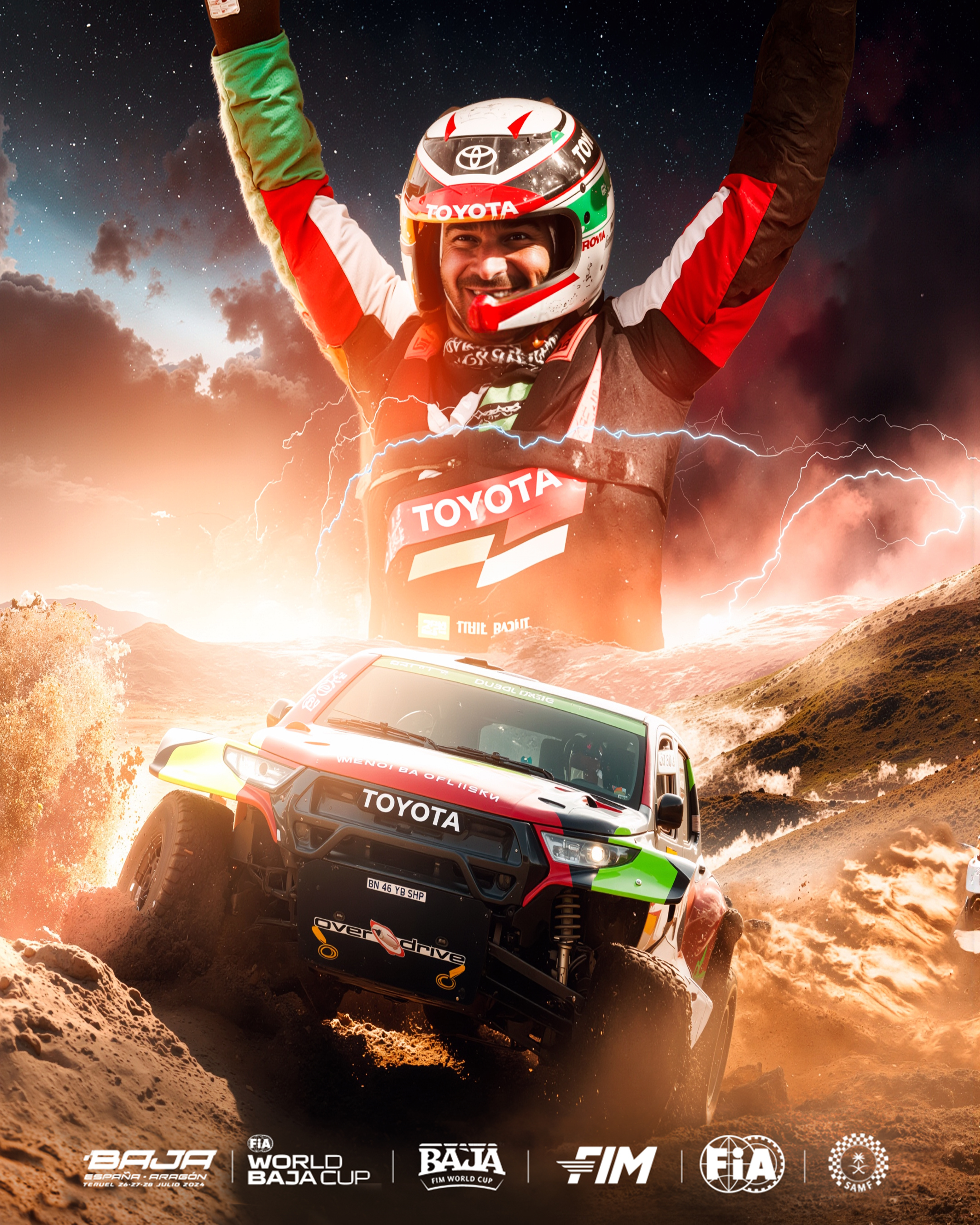 Baja Spain Aragón key art — Yazeed Al Rajhi