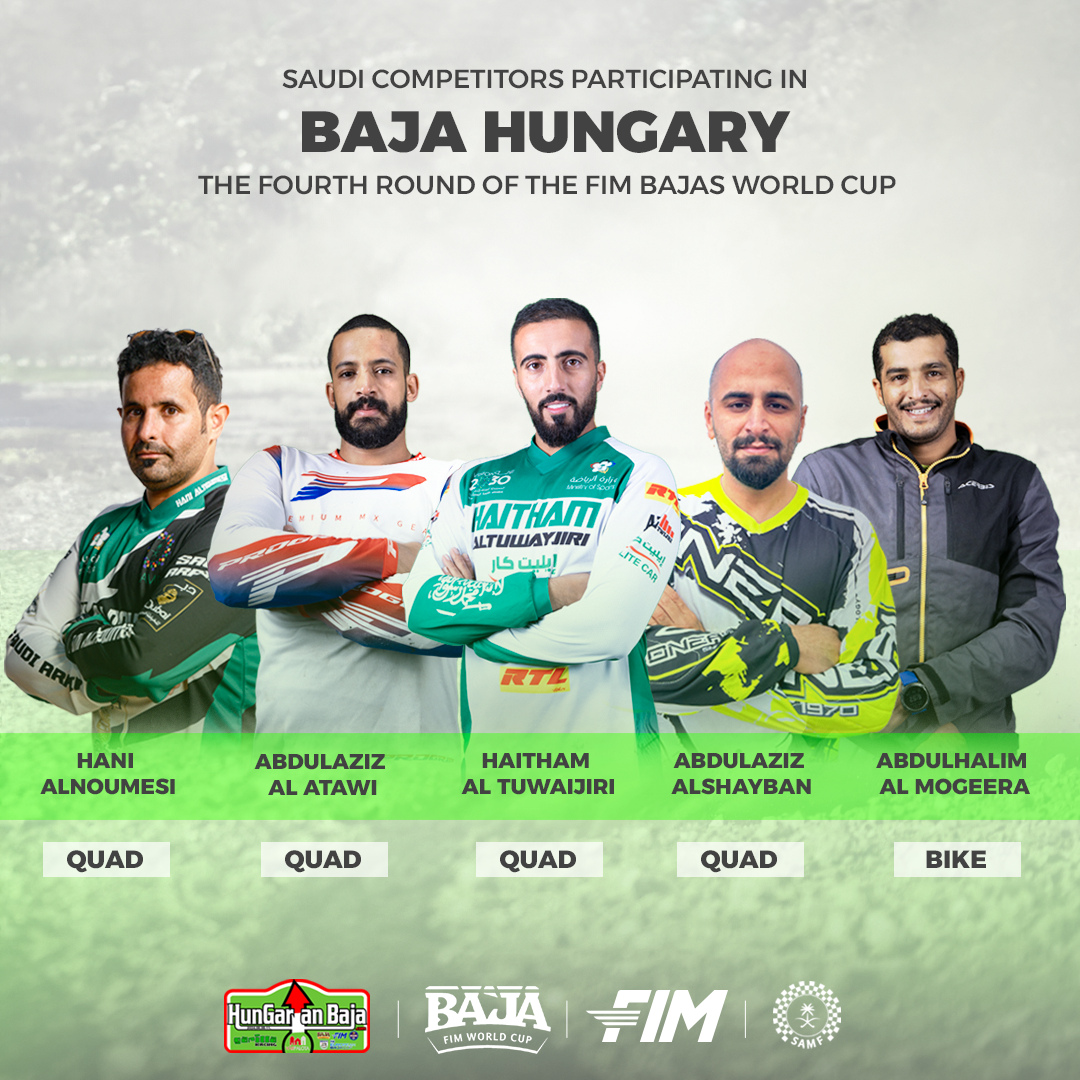 Saudi competitors at Baja Hungary