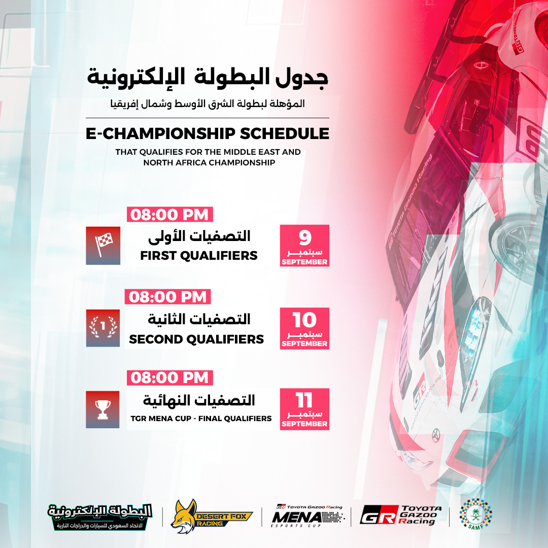 Qualifying schedule