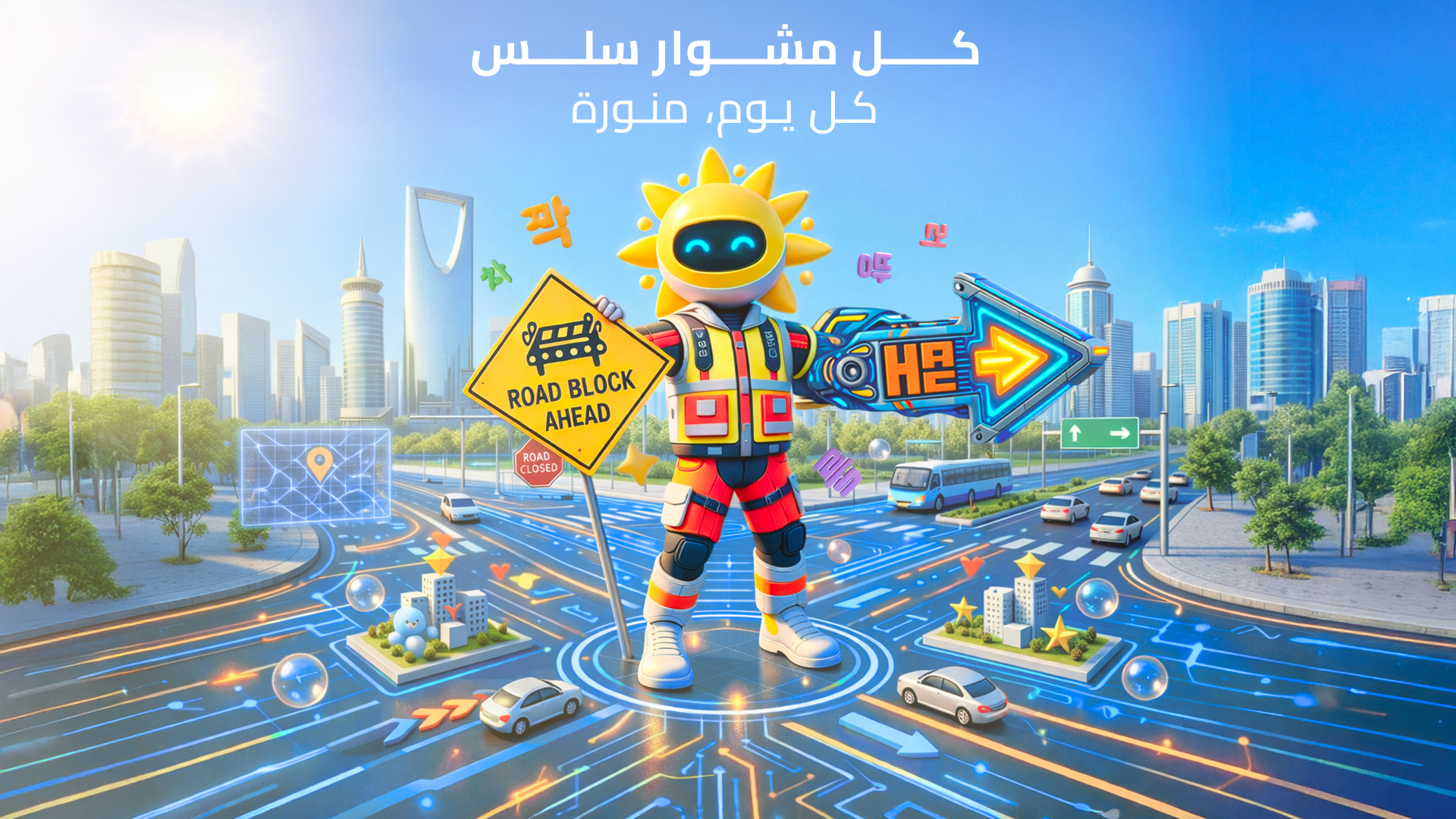 Key visual — Smooth journeys, every day (Arabic)