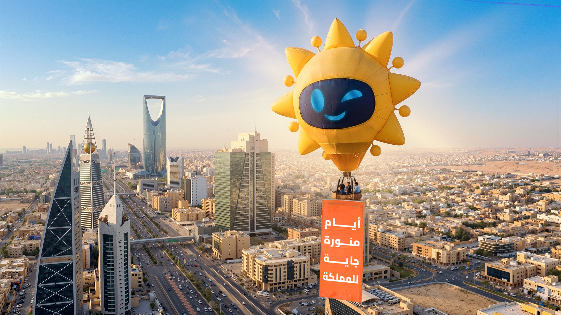 Hae balloon over Riyadh