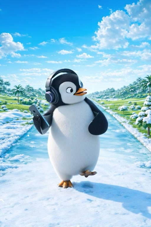Dancing penguin film